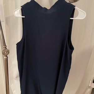 Navy Tibi silk top